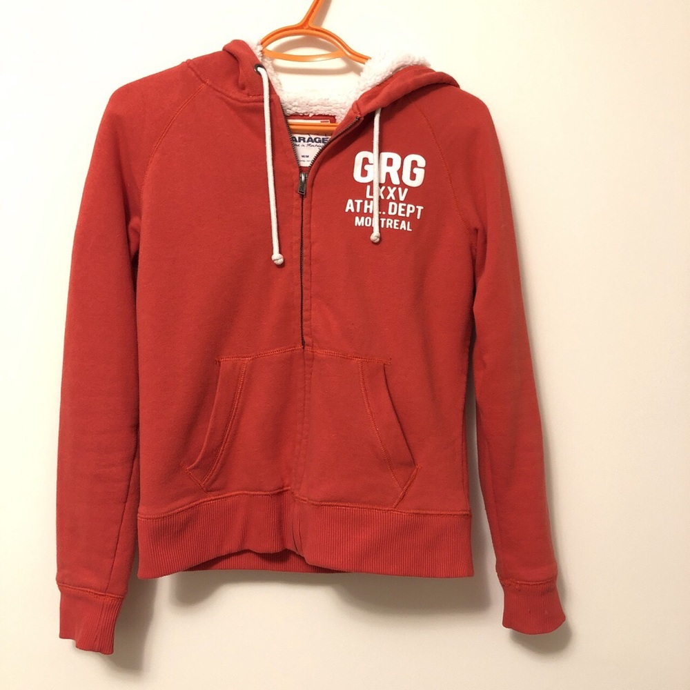 Fuzzy zip up hoodie